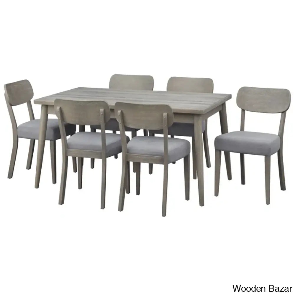 Surat Stylish 6 Seater Wooden Dining Table Set