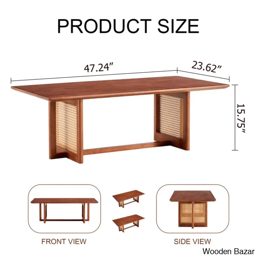 Tariffville 47’’ L X 23.62’’ W Rectangle Coffee And Center Table