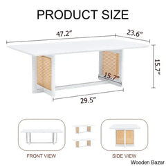 Tariffville 47’’ L X 23.62’’ W Rectangle Coffee And Center Table