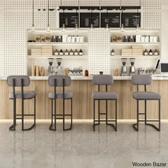 Taurice Swivel Upholstered 26.4’’ Counter And Bar Stool With Metal Frame (Set Of 2)
