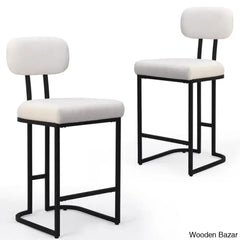 Taurice Swivel Upholstered 26.4’’ Counter And Bar Stool With Metal Frame (Set Of 2)
