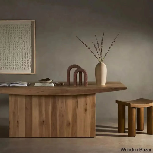 Teak Wood Tabletop With Timeless Beauty Meets Lasting Durability - Wooden Bazar