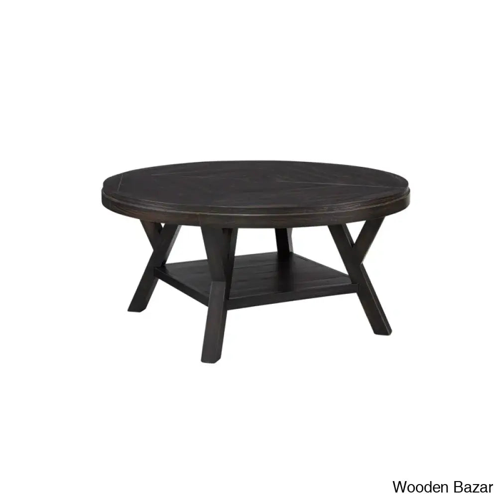 Tennu Solid Wood Top Coffee And Center Table