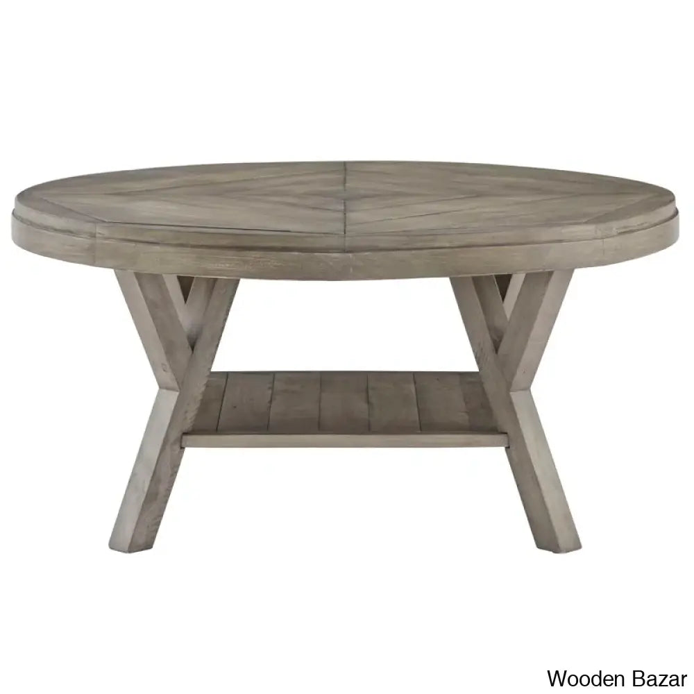 Tennu Solid Wood Top Coffee And Center Table Boardwalk