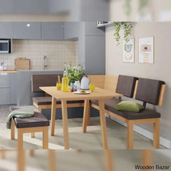 Terry New 6 Sitting Solid Wood Dining Table Set - Wooden Bazar