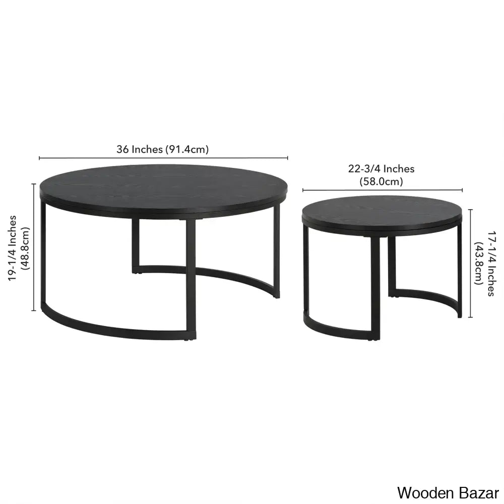 Topsfieldz Nesting Coffee And Center Table (Set Of 2)