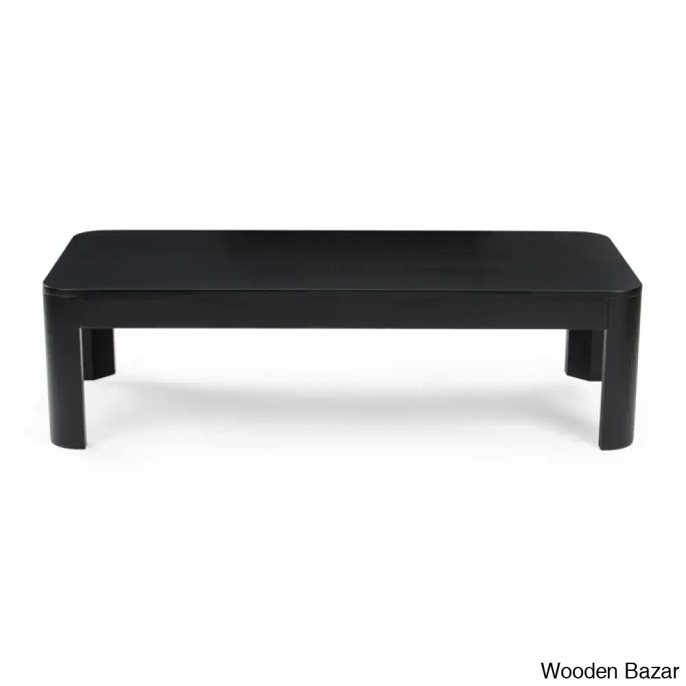 Torianoe Solid Wood Single Coffee And Center Table Black