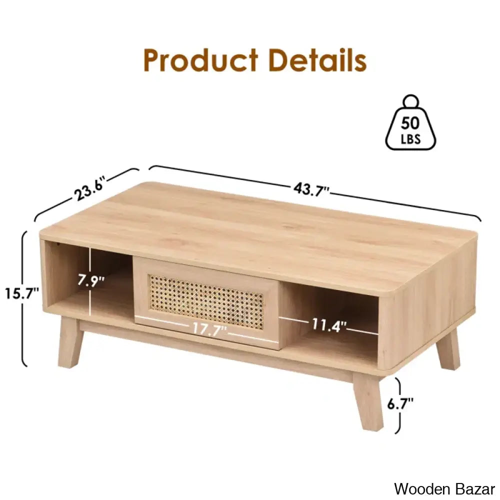 Toulcouse Single Coffee And Center Table