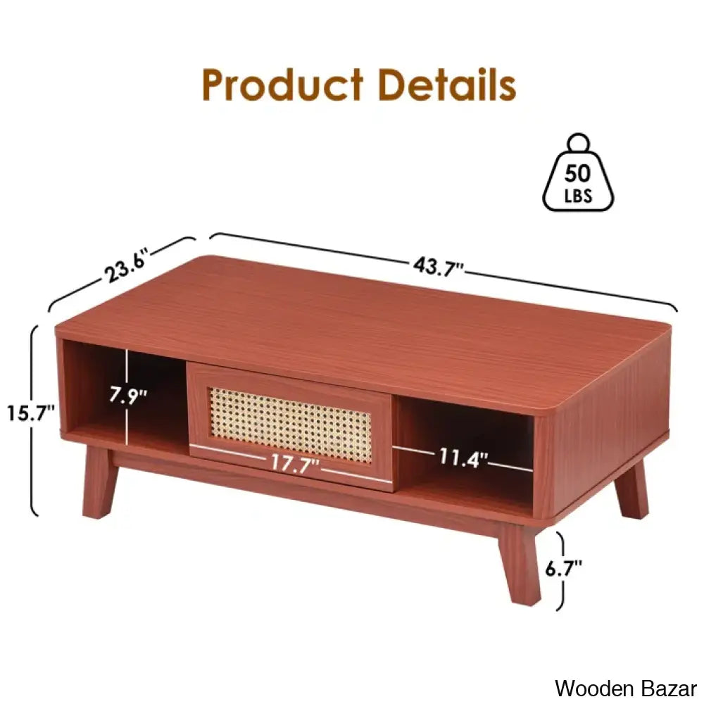 Toulcouse Single Coffee And Center Table