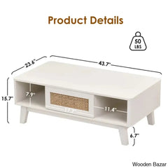 Toulcouse Single Coffee And Center Table