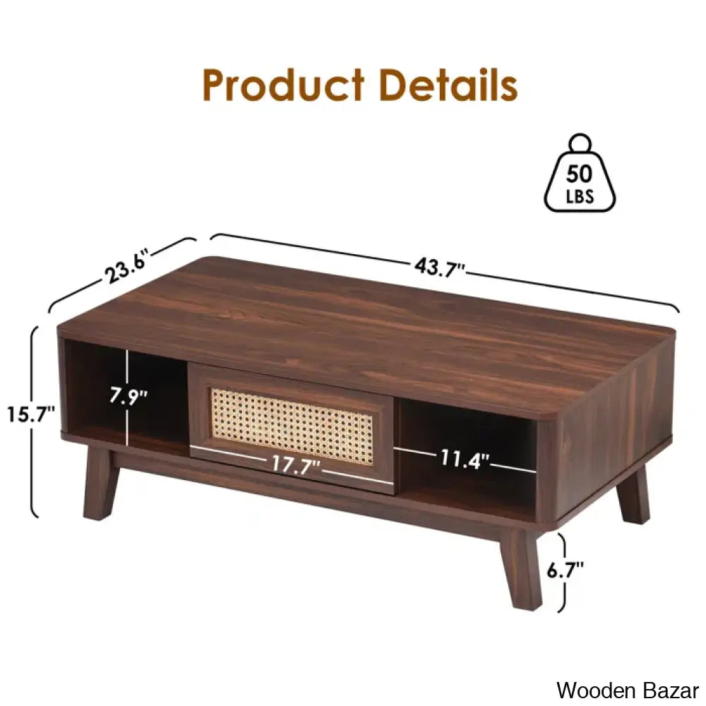 Toulcouse Single Coffee And Center Table