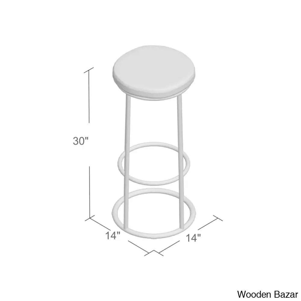 Tulipsy Swivel Solid Wood Counter And Bar Stool