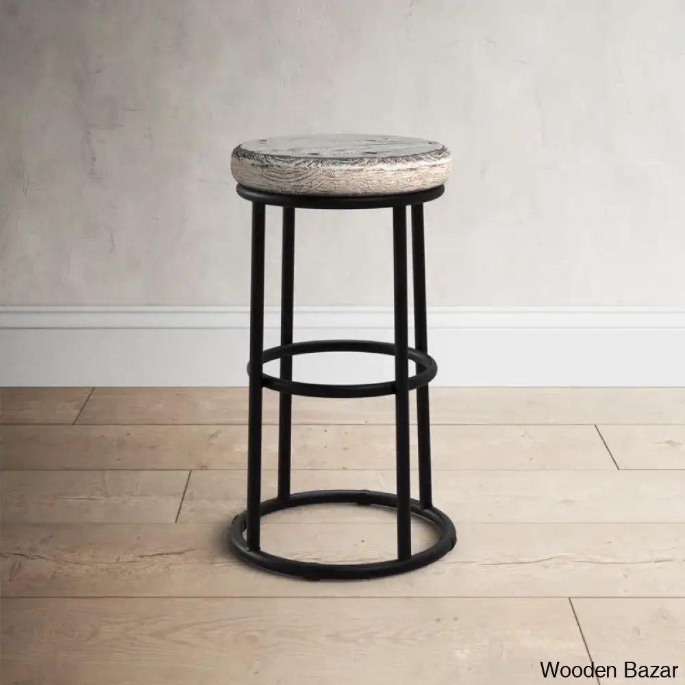 Tulipsy Swivel Solid Wood Counter And Bar Stool