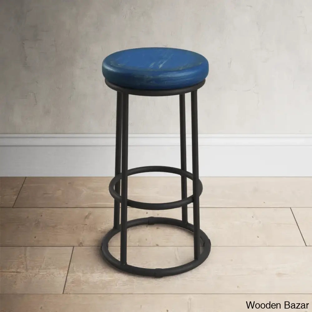 Tulipsy Swivel Solid Wood Counter And Bar Stool