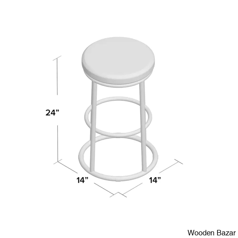 Tulipsy Swivel Solid Wood Counter And Bar Stool