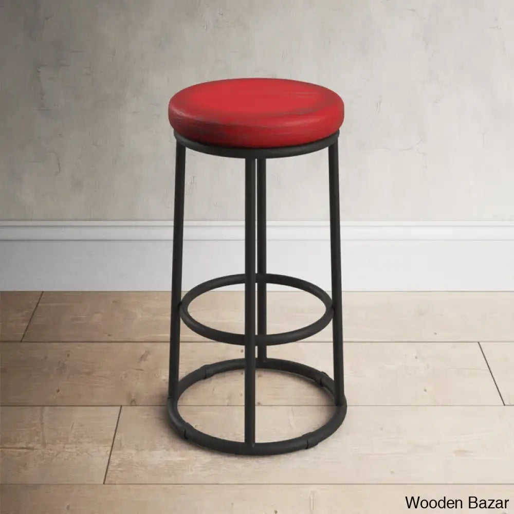 Tulipsy Swivel Solid Wood Counter And Bar Stool