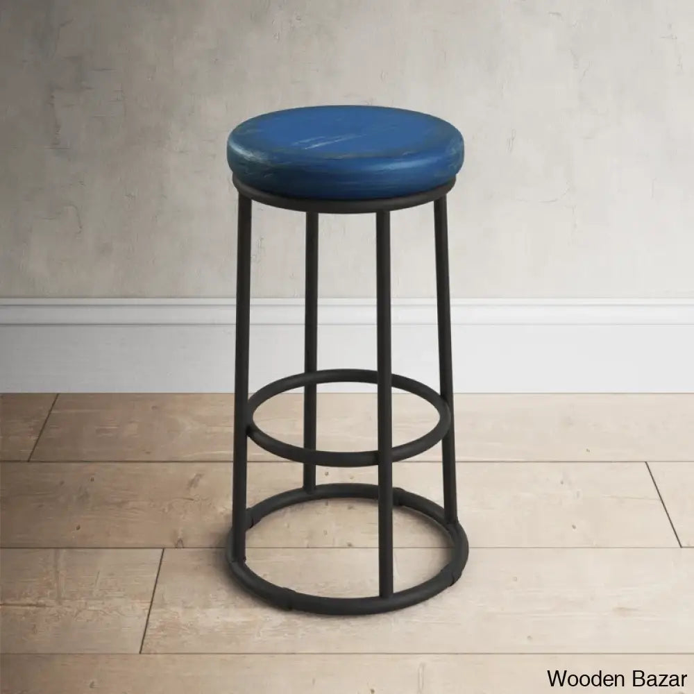 Tulipsy Swivel Solid Wood Counter And Bar Stool