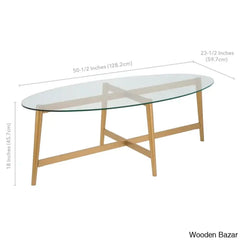 Tullery Glass Top Coffee And Center Table