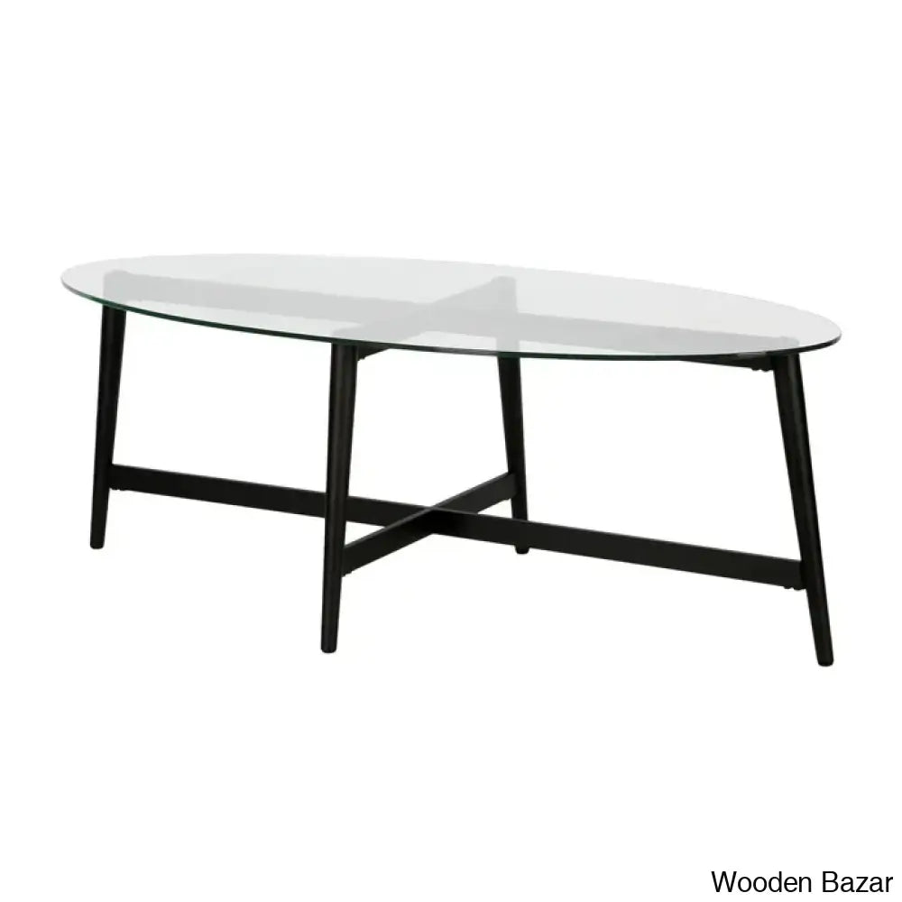 Tullery Glass Top Coffee And Center Table