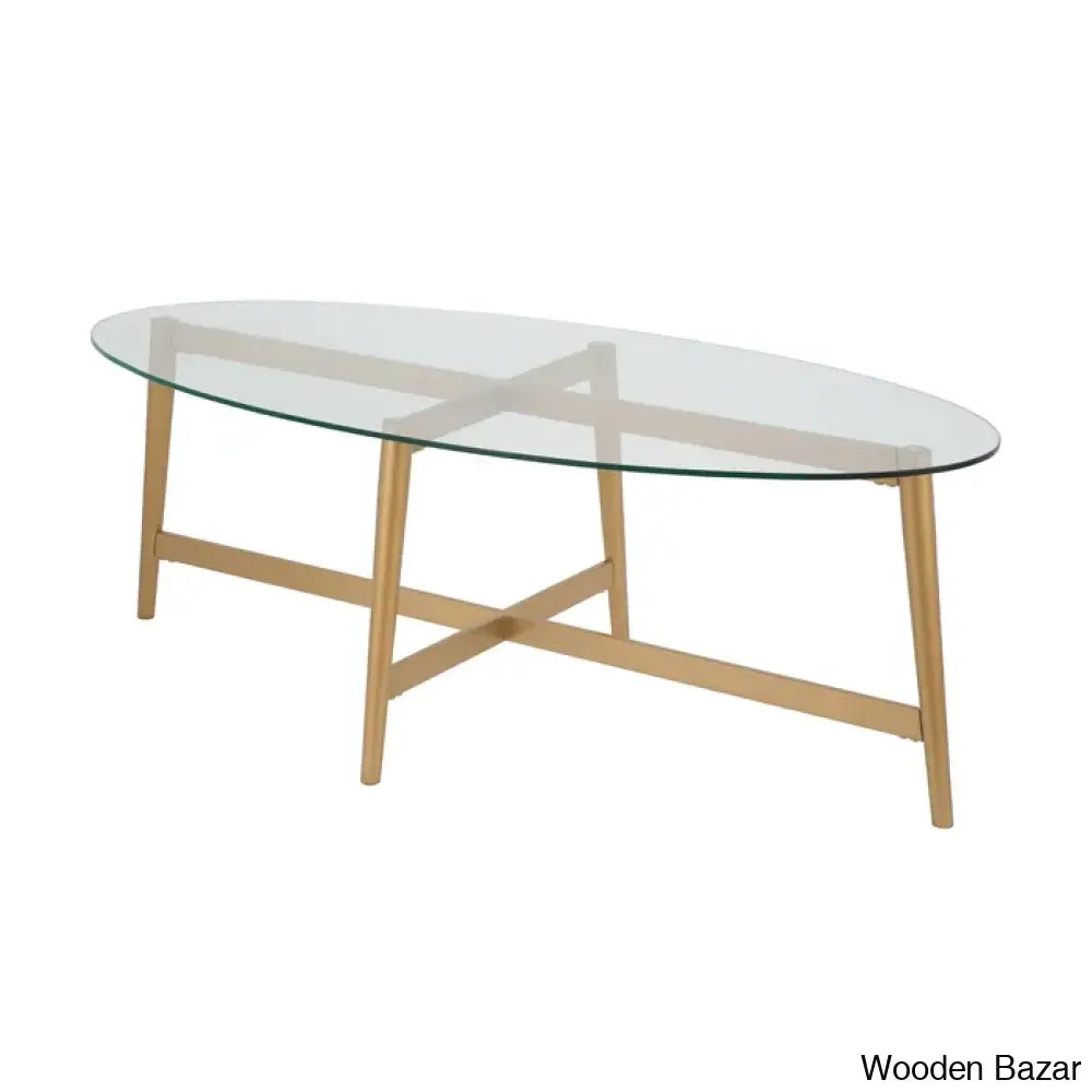 Tullery Glass Top Coffee And Center Table