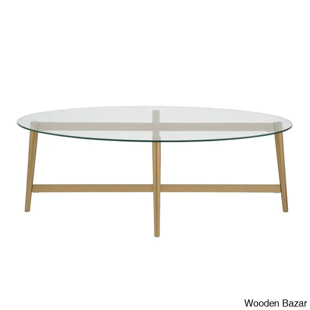 Tullery Glass Top Coffee And Center Table