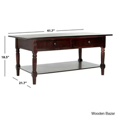 Tuoi Solid Wood Coffee And Center Table
