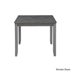 Twain Modern 4 Seater Solid Wood Top Dining Table Set