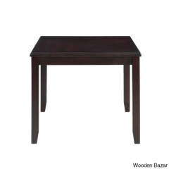 Twain Modern 4 Seater Solid Wood Top Dining Table Set