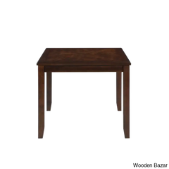 Twain Modern 4 Seater Solid Wood Top Dining Table Set