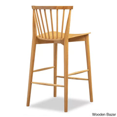 Tybeen Swivel 25’’ Solid Wood Counter And Bar Stool