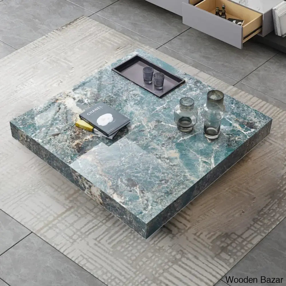 Unity Square Sintered Stone Coffee Table And Center Table