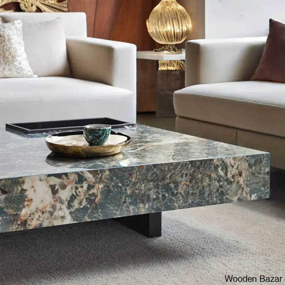 Unity Square Sintered Stone Coffee Table And Center Table