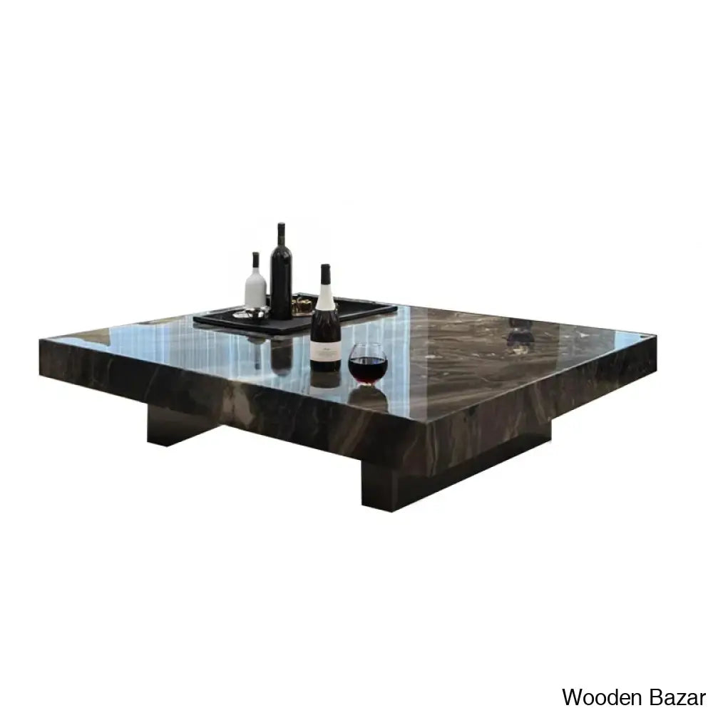 Unity Square Sintered Stone Coffee Table And Center Table