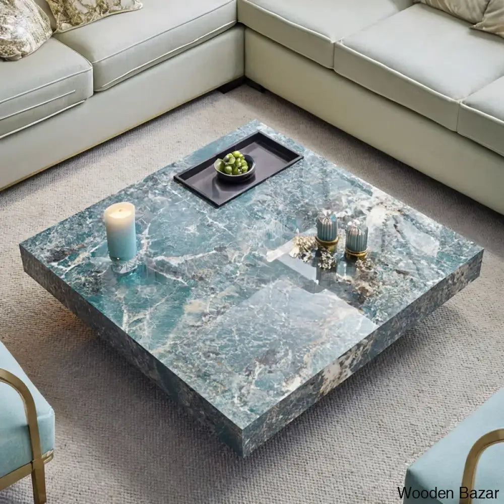 Unity Square Sintered Stone Coffee Table And Center Table