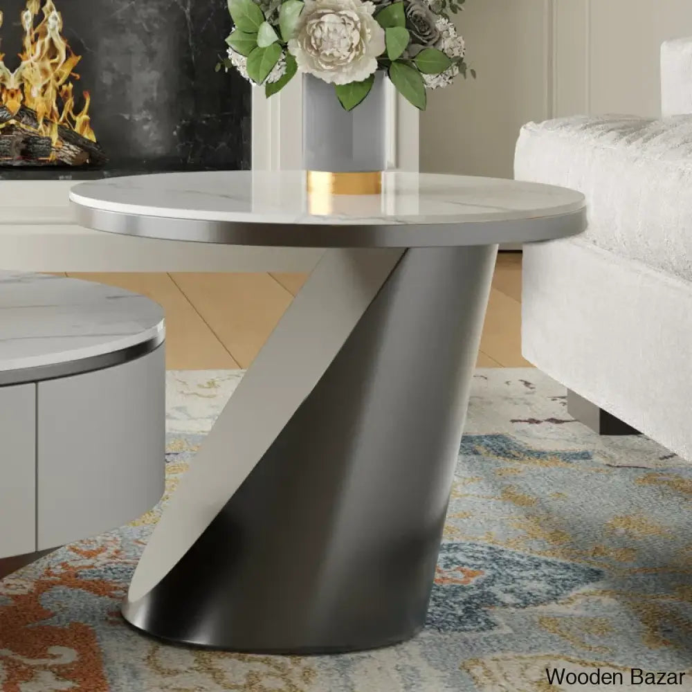 Usher Stone Top Nesting Coffee Table And Center Table