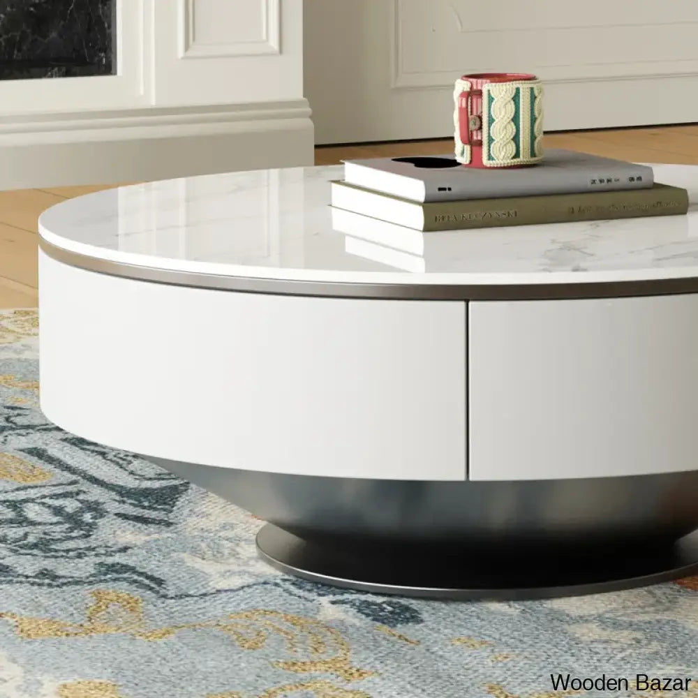 Usher Stone Top Nesting Coffee Table And Center Table