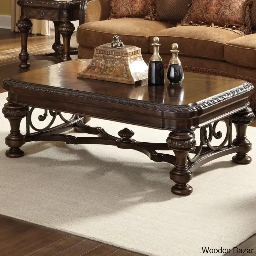 Valenccia Solid Wood Coffee And Center Table