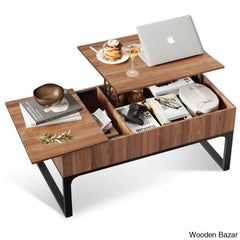 Valeron Lift Top Extendable Sled Coffee And Center Table With Storage