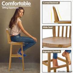 Valiriea Swivel Solid Wood 30’’ Counter And Bar Stool