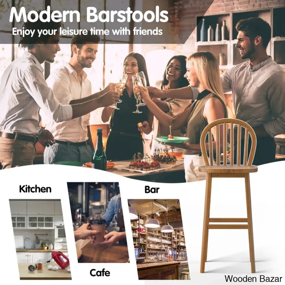 Valiriea Swivel Solid Wood 30’’ Counter And Bar Stool