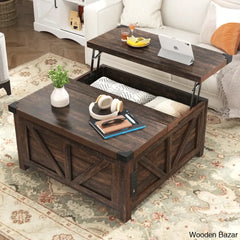 Vardello Modern Coffee And Center Table - Wooden Bazar