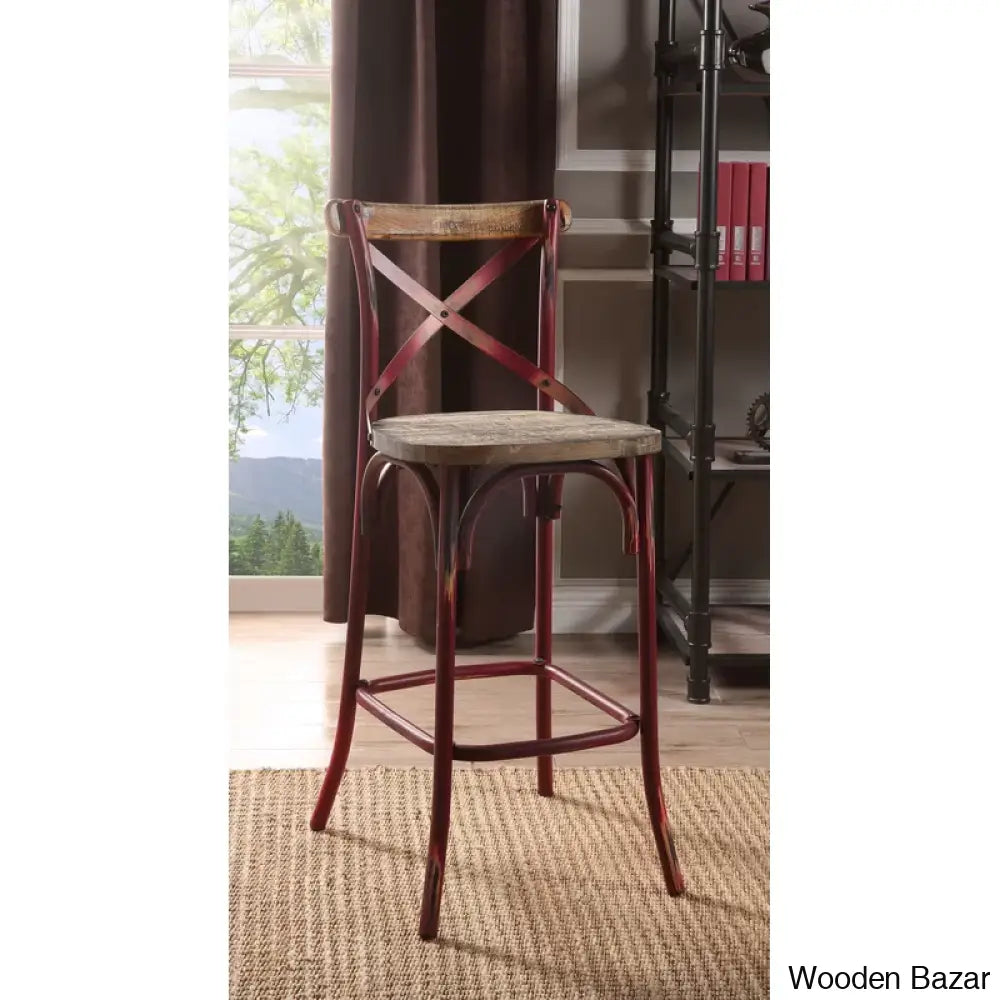 Vealem Swivel Yahir Bar Stool Counter Height Stools Dinning Chair