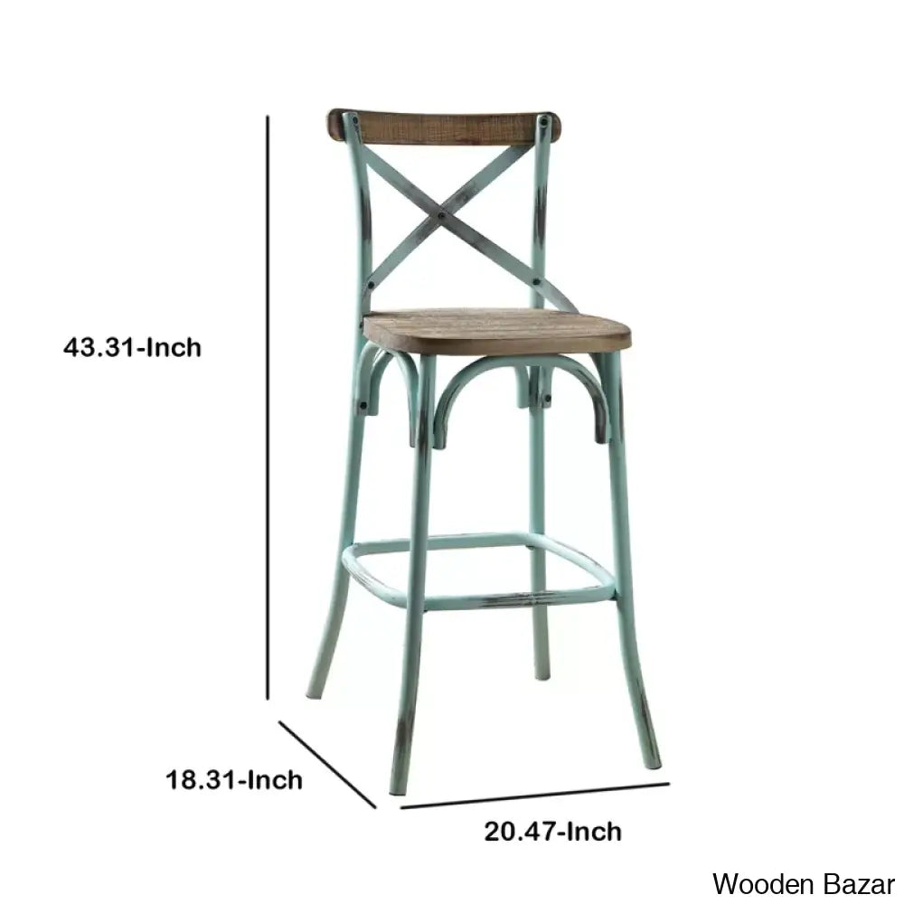 Vealem Swivel Yahir Bar Stool Counter Height Stools Dinning Chair