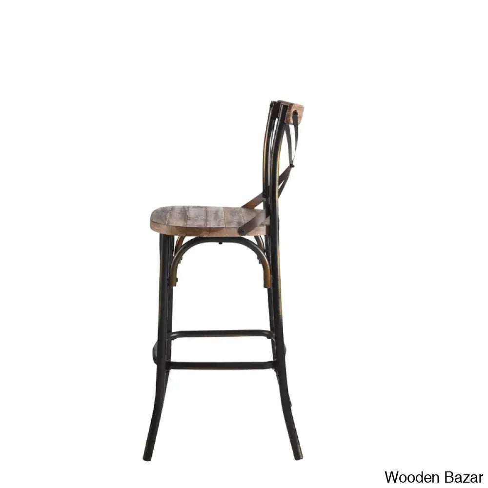 Vealem Swivel Yahir Bar Stool Counter Height Stools Dinning Chair