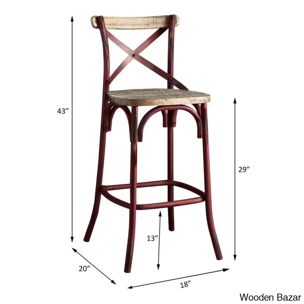 Vealem Swivel Yahir Bar Stool Counter Height Stools Dinning Chair