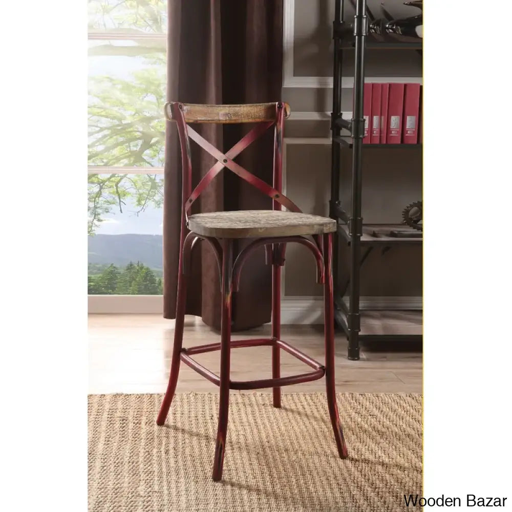 Vealem Swivel Yahir Bar Stool Counter Height Stools Dinning Chair