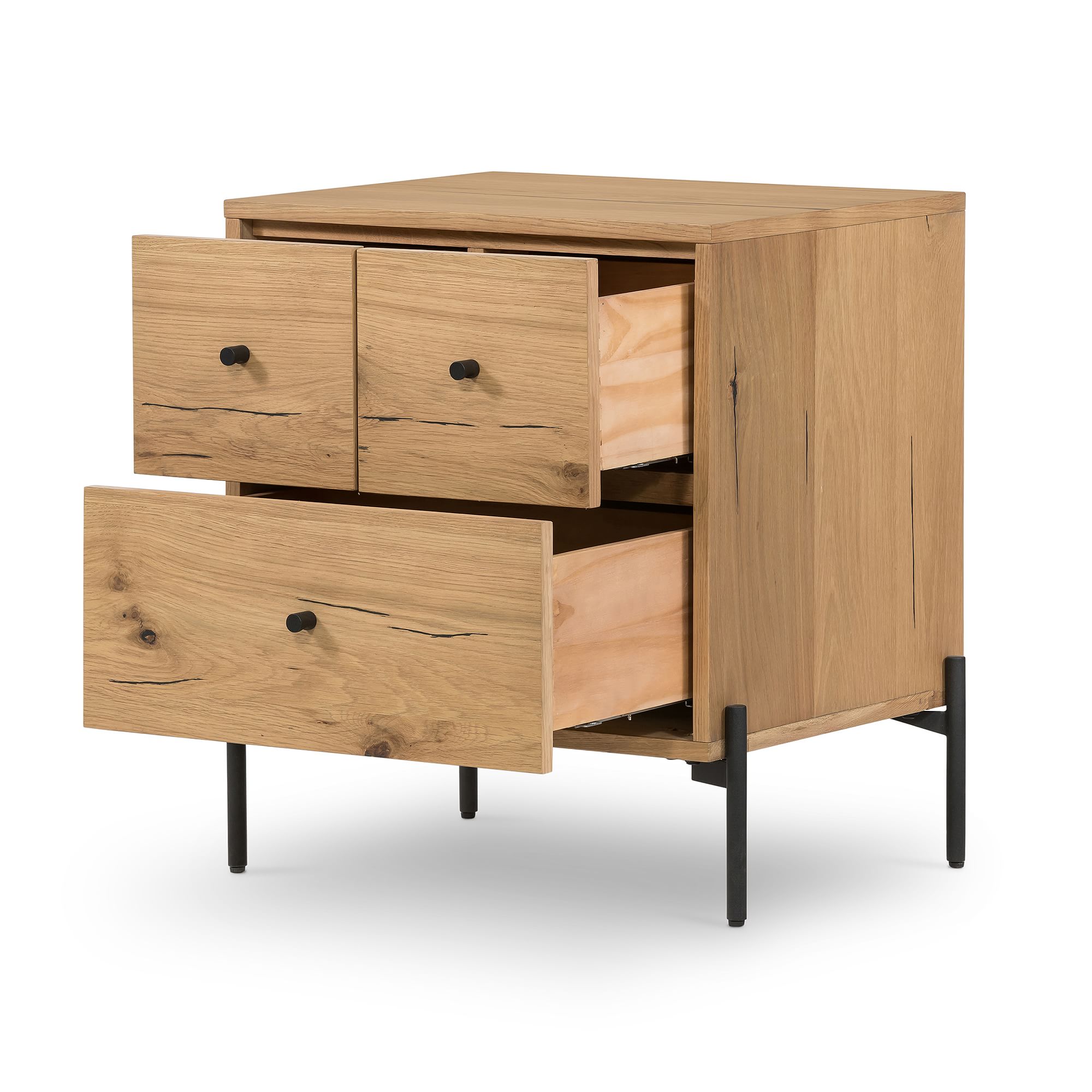 Kelox Modern Bedside Table - Wooden Bazar