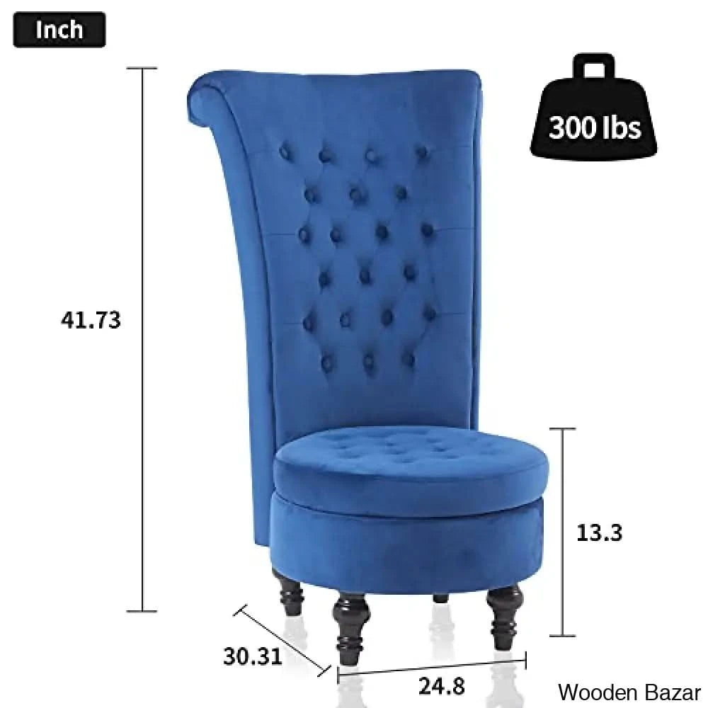 High back armless chair hotsell