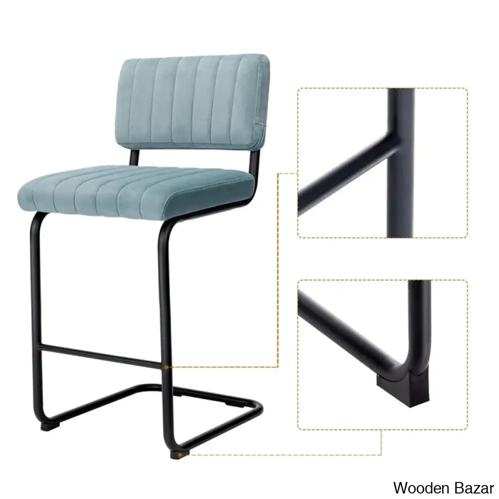 Velveto Stylish Counter & Bar Stool (Set Of 2)