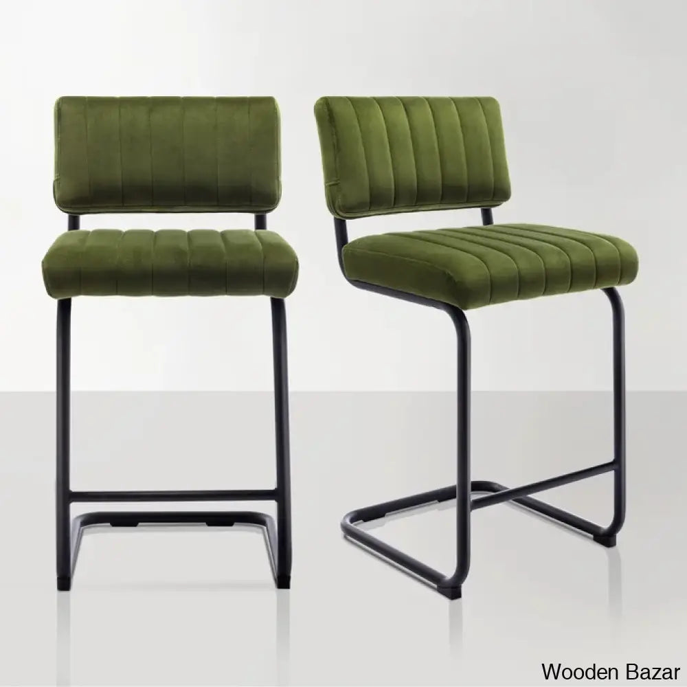 Velveto Stylish Counter & Bar Stool (Set Of 2)